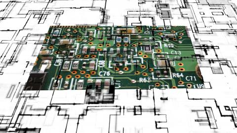 Picture of circuit board