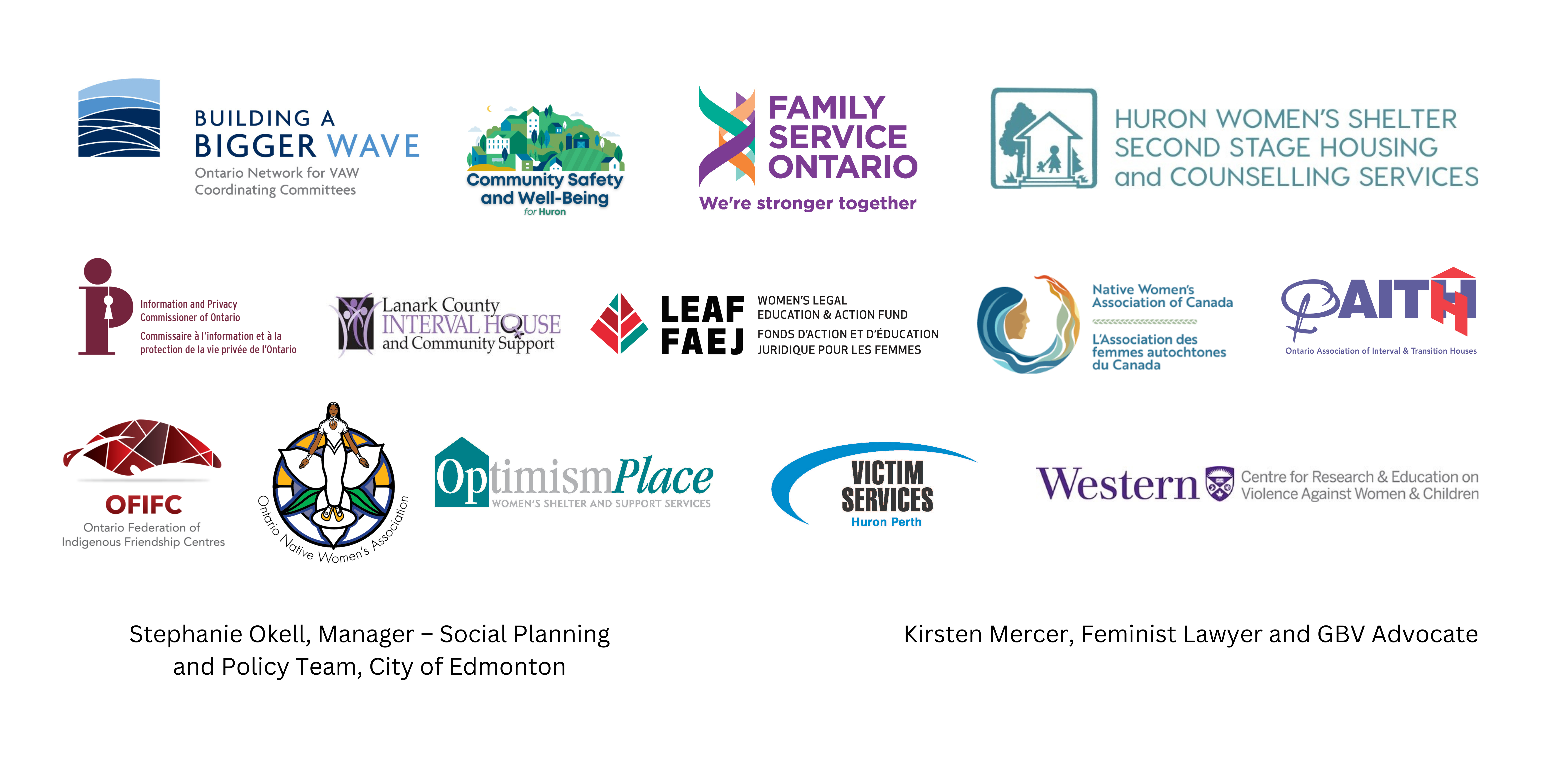 An image of the logos of key contributors to AMO's toolkit