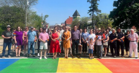 Port Hope unveils its first-ever rainbow crosswalk in celebration of Pride Month