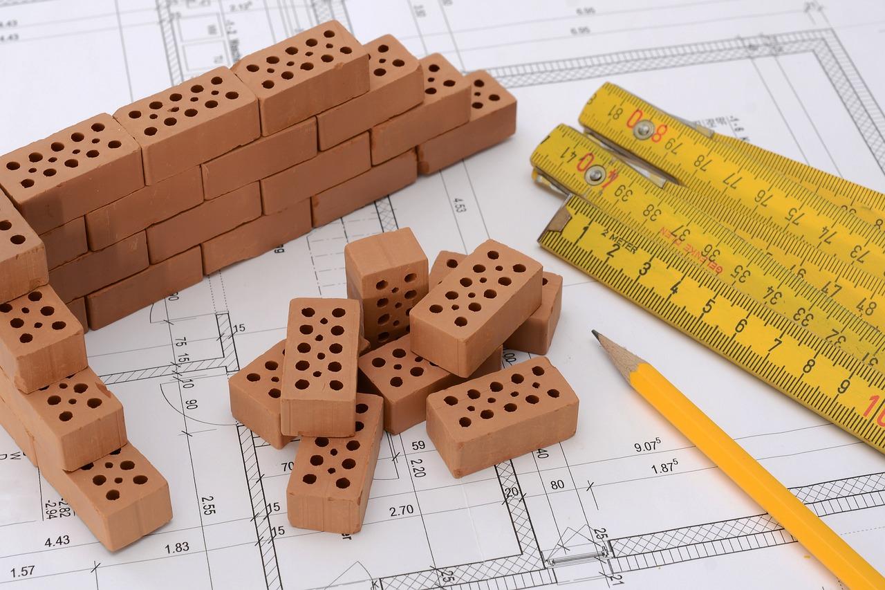 Link to blueprints, bricks, ruler and penciles 