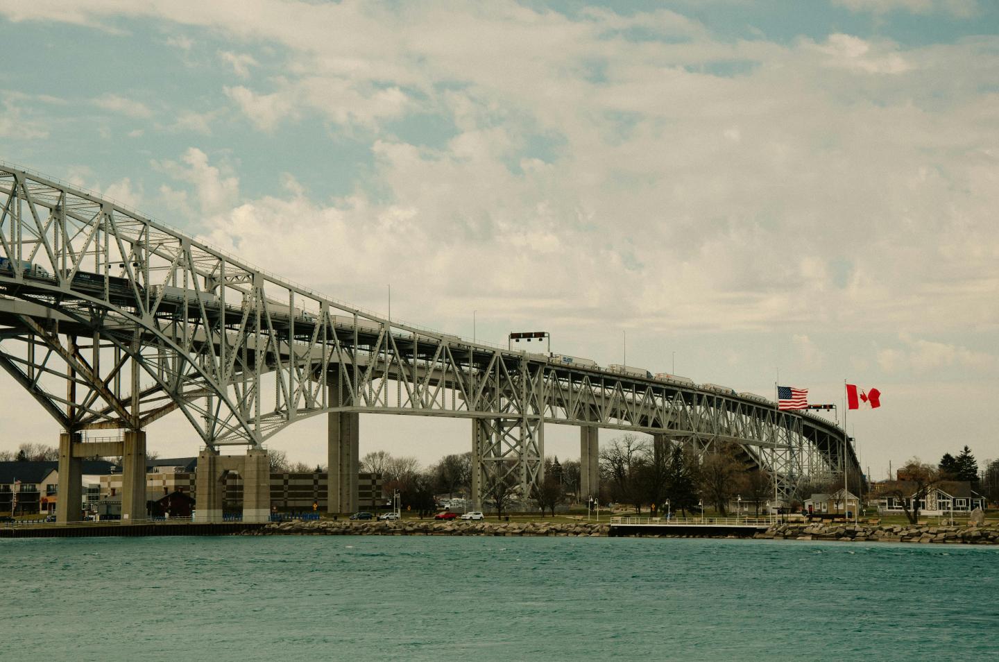 Image of Blue Water Bridge in Point Edward, Ontario